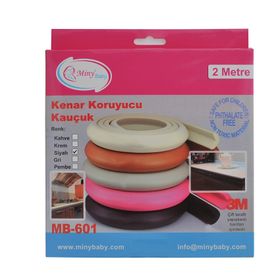 Miny Baby Siyah Kauçuk Kenar Koruyucu