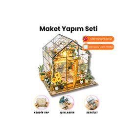 Minyaturia Kendin Yap Minyatür Botanik Bahçe| Minyatür Maket Ev | Dıy Hobi Seti | Ahşap Maket