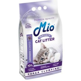 Mio 10 lt Lavanta İnce Taneli Bentonit Kokulu Kedi Kumu