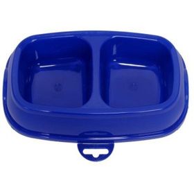 Mio 2 x 0.4 lt 2'li Küçük Plastik Kedi ve Köpek Mama Kabı