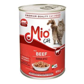 Mio 3x415 gr Dana Etli Biftekli Kedi Maması