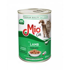 Mio 415 gr Kuzu Etli Soslu Kedi Konservesi