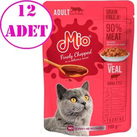 Mio Dana Etli 12x100 gr Konserve Kedi Maması