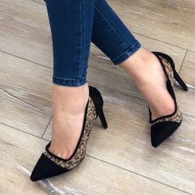 Mio Gusto Basic Leopar Desen Stiletto