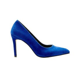 Mio Gusto Elora Saks Mavi Süet Kadın Stiletto Ayakkabı