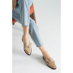 Mio Gusto Ezra Vizon Renk Kadın Loafer Ayakkabı