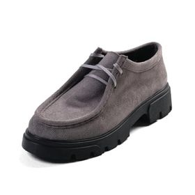 Mio Gusto Hope Gri Renk Kalın Tabanlı Kadın Loafer Ayakkabı