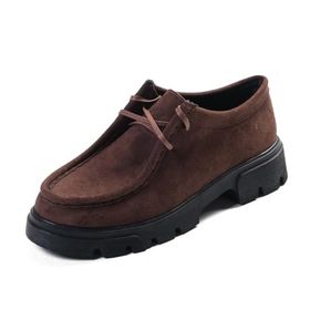 Mio Gusto Hope Kahverengi Kalın Tabanlı Kadın Loafer Ayakkabı