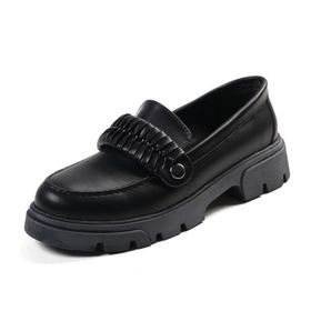 Mio Gusto Judi Siyah Renk Kalın Tabanlı Kadın Loafer Ayakkabı