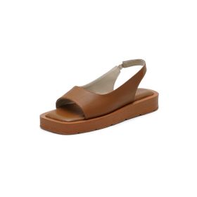 Mio Gusto Riez Taba Hakiki Deri Kadın Sandalet