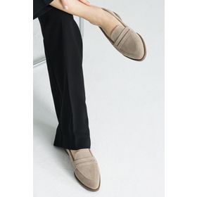 Mio Gusto River Bej Kadın Loafer Ayakkabı