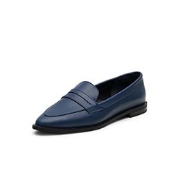 Mio Gusto River Lacivert Kadın Loafer Ayakkabı