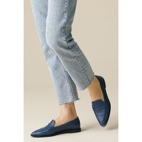 Mio Gusto River Lacivert Kadın Loafer Ayakkabı