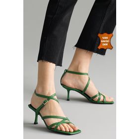 Mio Gusto Valeria Yeşil Kadın Topuklu Sandalet