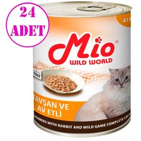 Mio Tavşan ve Av Etli 24x415 gr Kedi Konserve