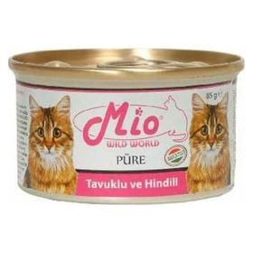 Mio Tavuklu ve Hindi Etli 85 gr Yetişkin Konserve Kedi Maması