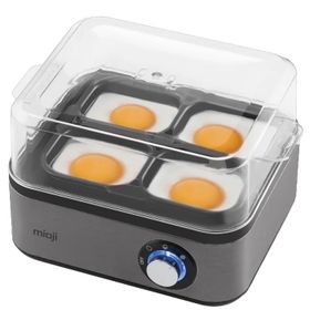 Mioji Mio EG8 500W Led Işıklı Sesli Uyarı Gri 8 Adet Yumurta Haşlama 4 Adet Pişirme Makinesi