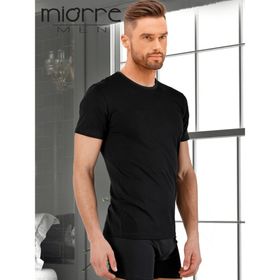 Miorre S -M Siyah Modal Strech Sıfır Yaka Kısa Kol Fanila