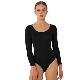 Miorre Siyah XL-XXL Uzun Kol Modal Body