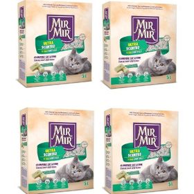Mır Mır 4 x 5 lt Bentonit Ultra Parfümlü Marsilya Sabun Kokulu Kedi Kumu
