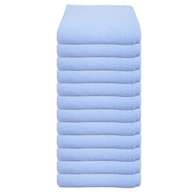 Mira Home 50x90 cm 12'li 100 Pamuklu Beyaz Otel Tipi El Yüz Havlusu