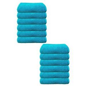 Mira Home 50x90 cm 12'li Paket Boya Tutmayan Mikrofiber El Yüz Spor Havlusu