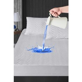 Mira Home 90x190 cm Fitted Pamuklu Sıvı Geçirmez Kapitoneli Tek Kişilik Alez