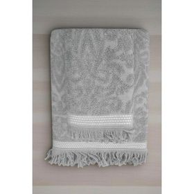 Mira Home Arden Gri %100 Pamuklu 90x150 cm 2 Parça Jakarlı Banyo Havlu Takımı