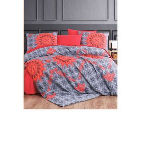 Mira Home Asil Kırmızı Pamuklu Çift Kişilik Nevresim Takımı