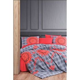 Mira Home Asil Kırmızı Pamuklu Çift Kişilik Nevresim Takımı