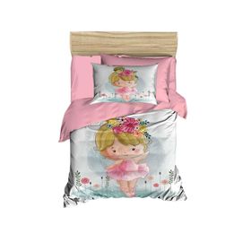Mira Home Balerina Dijital Baskılı 3D Pamuklu Yenidoğan Bebek Nevresim Takımı