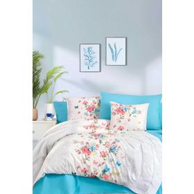 Mira Home Butterfly %100 Pamuklu Çift Kişilik Ranforce Nevresim Takımı