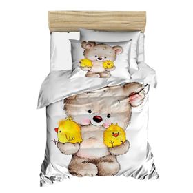 Mira Home Civciv %100 Pamuklu Yenidoğan Unisex Bebek Nevresim Takımı