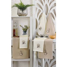 Mira Home Coffe 30x50 cm 6 Parça Mutfak Kurulama Bezi
