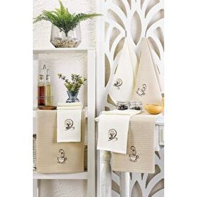 Mira Home Coffe 30x50 cm 6 Parça Mutfak Kurulama Bezi