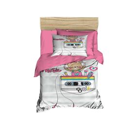 Mira Home Enjoy Music Dijital Baskılı 3D Pamuklu Yenidoğan Bebek Nevresim Takımı