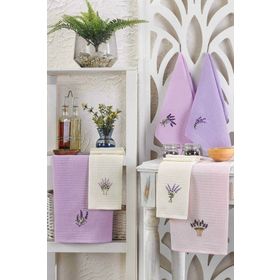Mira Home Lavender Flower 30x50 cm 6 Parça Mutfak Kurulama Bezi