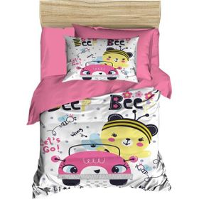 Mira Home Lets Go Bee Dijital Baskılı 3D Pamuklu Yenidoğan Bebek Nevresim Takımı