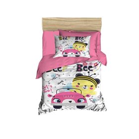 Mira Home Lets Go Bee Dijital Baskılı 3D Pamuklu Yenidoğan Bebek Nevresim Takımı