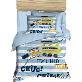 Mira Home My Little Train Dijital Baskılı 3D Pamuklu Yenidoğan Bebek Nevresim Takımı