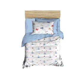 Mira Home Sea Lowe Dijital Baskılı 3D Pamuklu Yenidoğan Bebek Nevresim Takımı