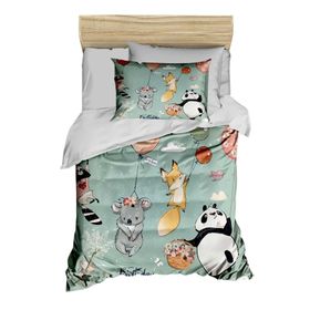 Mira Home Sevimli Hayvanlar %100 Pamuklu Yenidoğan Unisex Bebek Nevresim Takımı