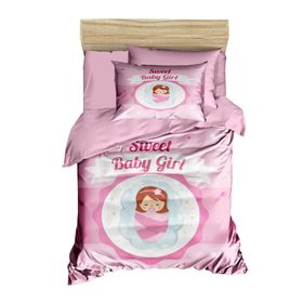 Mira Home Sweet Baby Girl %100 Pamuklu Yenidoğan Kız Bebek Nevresim Takımı