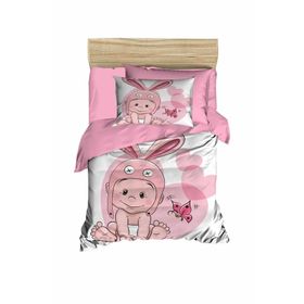 Mira Home Tavşan Kulak %100 Pamuklu Yenidoğan Kız Bebek Nevresim Takımı