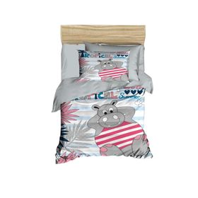Mira Home Tropical Summer %100 Pamuklu Yenidoğan Erkek Bebek Nevresim Takımı