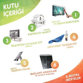 Mira Panel Dijitsu DJTV501 Kırılmaz Nano 2 mm TV Ekran Koruyucu