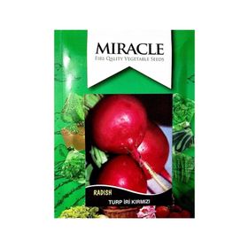 Miracle 10 gr Tohum İri Toros Kırmızısı Turp Tohumu