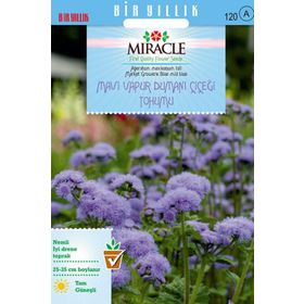 Miracle Ageratum Mexicanum Mavi Vapur Dumanı Çiçeği 1000 Tohum