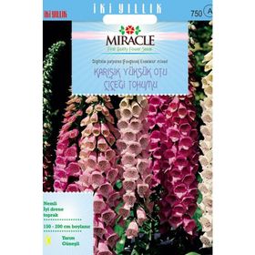 Miracle Excelsior Mixed Karışık Renkli Yüksükotu Çiçeği 700 Tohum
