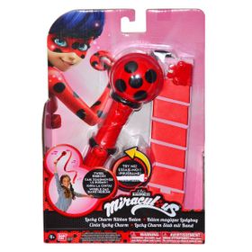 Miraculous BMC39790 Bandai Mucize Uğur Böceği İle Kara Kedi Taklit Oyuncağı Şanslı Tılsım Kurdeleli Asa